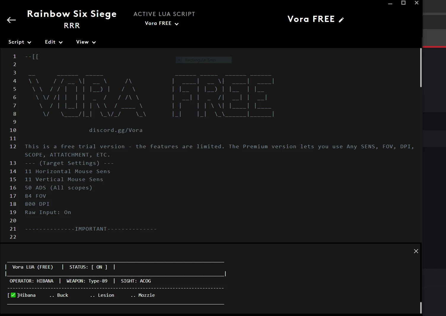 VORA Free